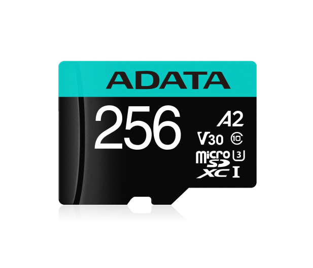 Adata microSD 256GB 100MB/s AUSDX256GUI3V30SA2-RA1 - 512450 - zdjęcie